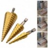 HSS titanium drill bit - 4-12mm / 4-20mm / 4-32mm - for metal / wood cutting - 3 pieces