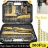 HSS twist drill bit set - 1mm / 1.5mm / 2mm / 2.5mm / 3mm - 100 - 200 pieces