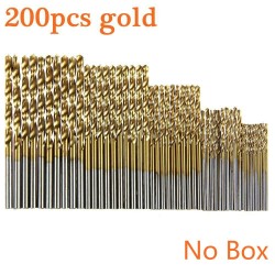 HSS twist drill bit set - 1mm / 1.5mm / 2mm / 2.5mm / 3mm - 100 - 200 pieces