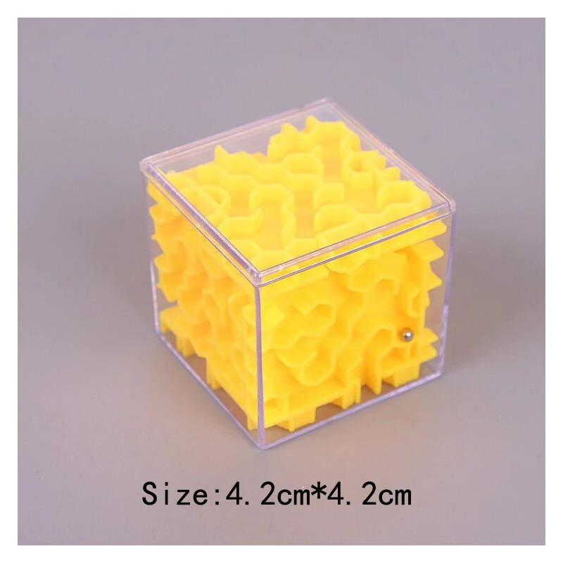 3D maze magic cube - transparent - six-sided puzzle cube - educational toyEducational