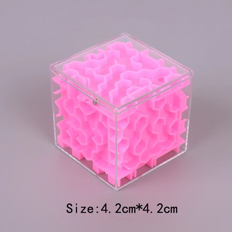 3D maze magic cube - transparent - six-sided puzzle cube - educational toyEducational