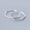 Pentagon earrings - geometric hyperbole - 925 sterling silverEarrings
