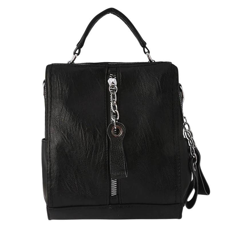 Leather backpack - shoulder bag