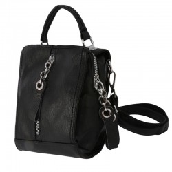 Leather backpack - shoulder bag