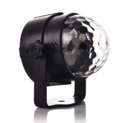 Crystal ball - stage light projector - RGB - LED - with remote / adjustable base - 5V - for disco / parties
