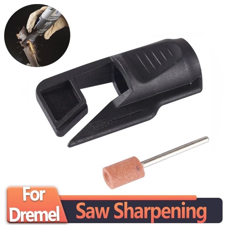 Saw sharpening attachment - tool sharpener adapter