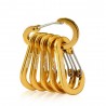 Carabiner clip - lock buckle hook - for fishing / hiking / camping - 6 pieces