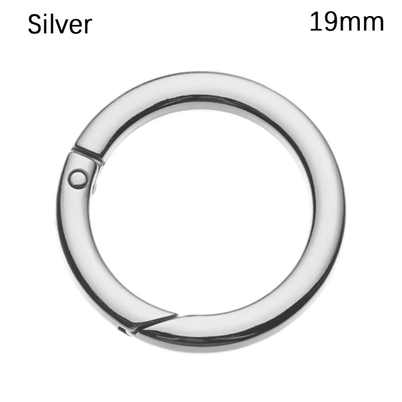 Spring O-ring buckle - round push trigger - hook - carabiner - 19mm - 25mm - 32mm - 38mm