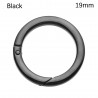 Spring O-ring buckle - round push trigger - hook - carabiner - 19mm - 25mm - 32mm - 38mm