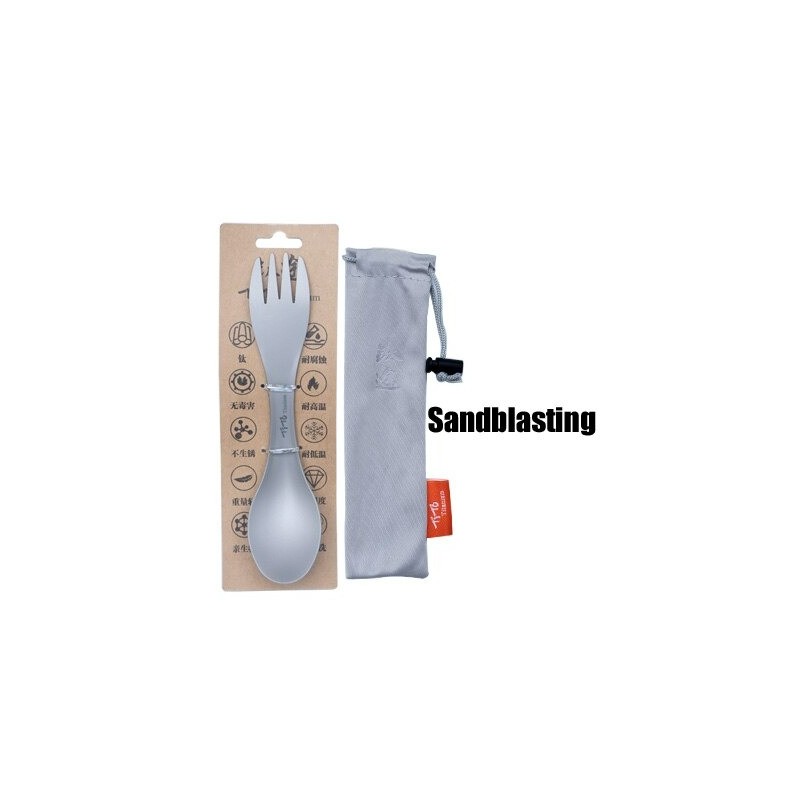 Titanium spoon / fork - ultralight - for camping / picnicSurvival tools