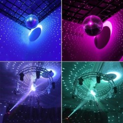Bola de discoteca espelhada - giratória - reflexiva - 10cm / 15cm / 20cm / 25cm / 30cm