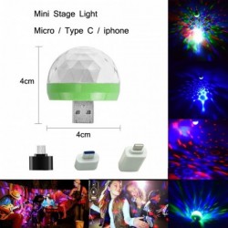 Mini disco light - USB - LED - crystal ball - lamp - with music sensorStage & events lighting