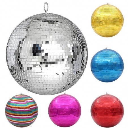 Bola de discoteca espelhada - giratória - reflexiva - 10cm / 15cm / 20cm / 25cm / 30cm