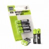Lithium AAA batteries - USB rechargeable - quick charging - 1.5V - 600mAh - 2 / 4 pieces