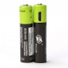 Lithium AAA batteries - USB rechargeable - quick charging - 1.5V - 600mAh - 2 / 4 pieces