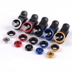 3 in 1 camera lens kit - fisheye / macro / wide angle - with clip - for SmartphonesLenses & filters