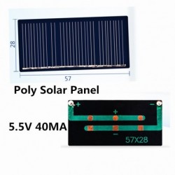 Solar panel module - for chargers - 5.5V - 40MA / 65MA / 70MA / 80MA / 110MA