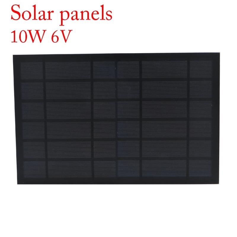 Solar panel - phone / batteries charger - 10W - 6V