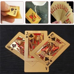 Poker playing cards - black / gold / US dollar pattern - waterproof - 54 piecesPuzzles & Games