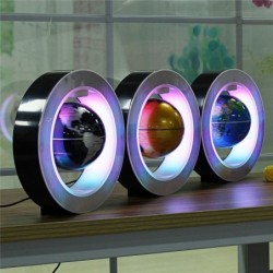 Floating / levitation magnetic globe - world map - night light - LED