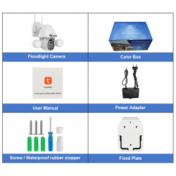 3MP CCTV security camera - PTZ - WiFi - HD - with Google Alexa - waterproof