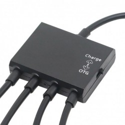4 in 1 cable - adapter - micro USB / HUB / OTG - male to female - multifunctional