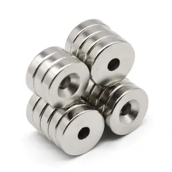 N35 - neodymium round magnet - 20 * 5 mm - with 5mm hole - 2 / 20 pieces
