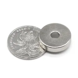 N35 - neodymium round magnet - 20 * 5 mm - with 5mm hole - 2 / 20 pieces
