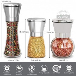 Salt / pepper / herbs grinder - with adjustable coarseness - stainless steel