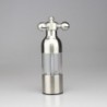 Salt / pepper manual grinder - faucet valve shape - stainless steel