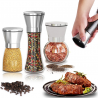Salt / pepper / herbs grinder - with adjustable coarseness - stainless steel