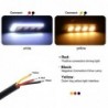 COB - DRL - running car light - feather / round - U-shaped - 12V - 2 pieces