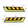COB - DRL - running car light - feather / round - U-shaped - 12V - 2 pieces