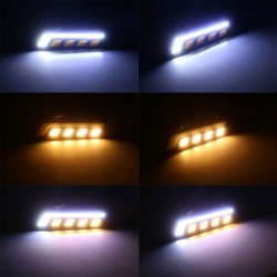 COB - DRL - running car light - feather / round - U-shaped - 12V - 2 pieces
