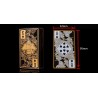 Poker playing cards - gold tinted dragon - transparent - waterproof