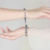 Pulseiras com cadeado magnético - para casal - ajustáveis - 2 peças