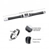 Stylish men's bracelet - stainless steel / mesh / silicone
