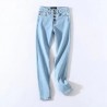 High waisted skinny jeans - with front buttons - elasticPants