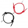 Pulseiras com cadeado magnético - para casal - ajustáveis - 2 peças