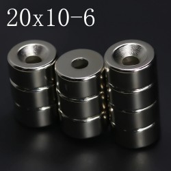 N35 - neodymium magnet - round disc - 20 * 10mm - with 6mm hole