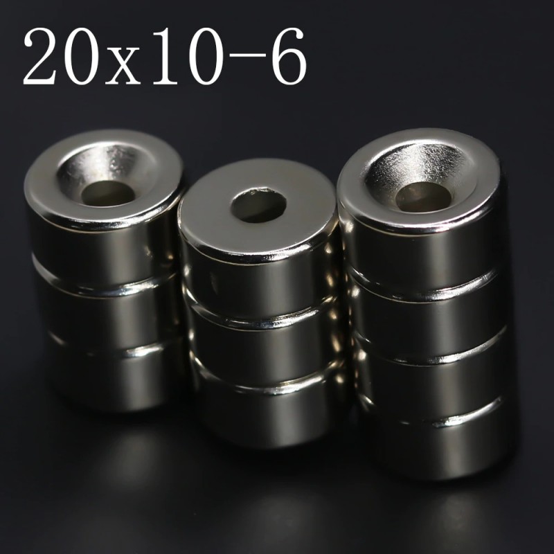 N35 - neodymium magnet - round disc - 20 * 10mm - with 6mm hole