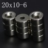 N35 - neodymium magnet - round disc - 20 * 10mm - with 6mm hole