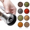 Salt / pepper / herbs grinder - with adjustable coarseness - stainless steel