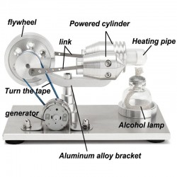 Hot air stirling engine - model - educational toy