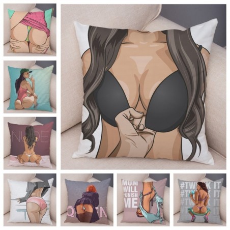 Cushion cover - sexy lady / lingerie - 45 * 45cm