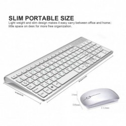 Wireless keyboard / mouse / USB - 2.4G - USA / Russian layout