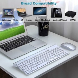 Wireless keyboard / mouse / USB - 2.4G - USA / Russian layout