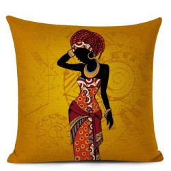 Cushion cover - African / ethnic style - linen - 45 * 45cm