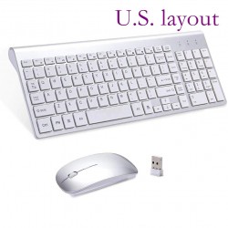 Wireless keyboard / mouse / USB - 2.4G - USA / Russian layout