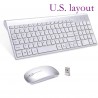Wireless keyboard / mouse / USB - 2.4G - USA / Russian layout